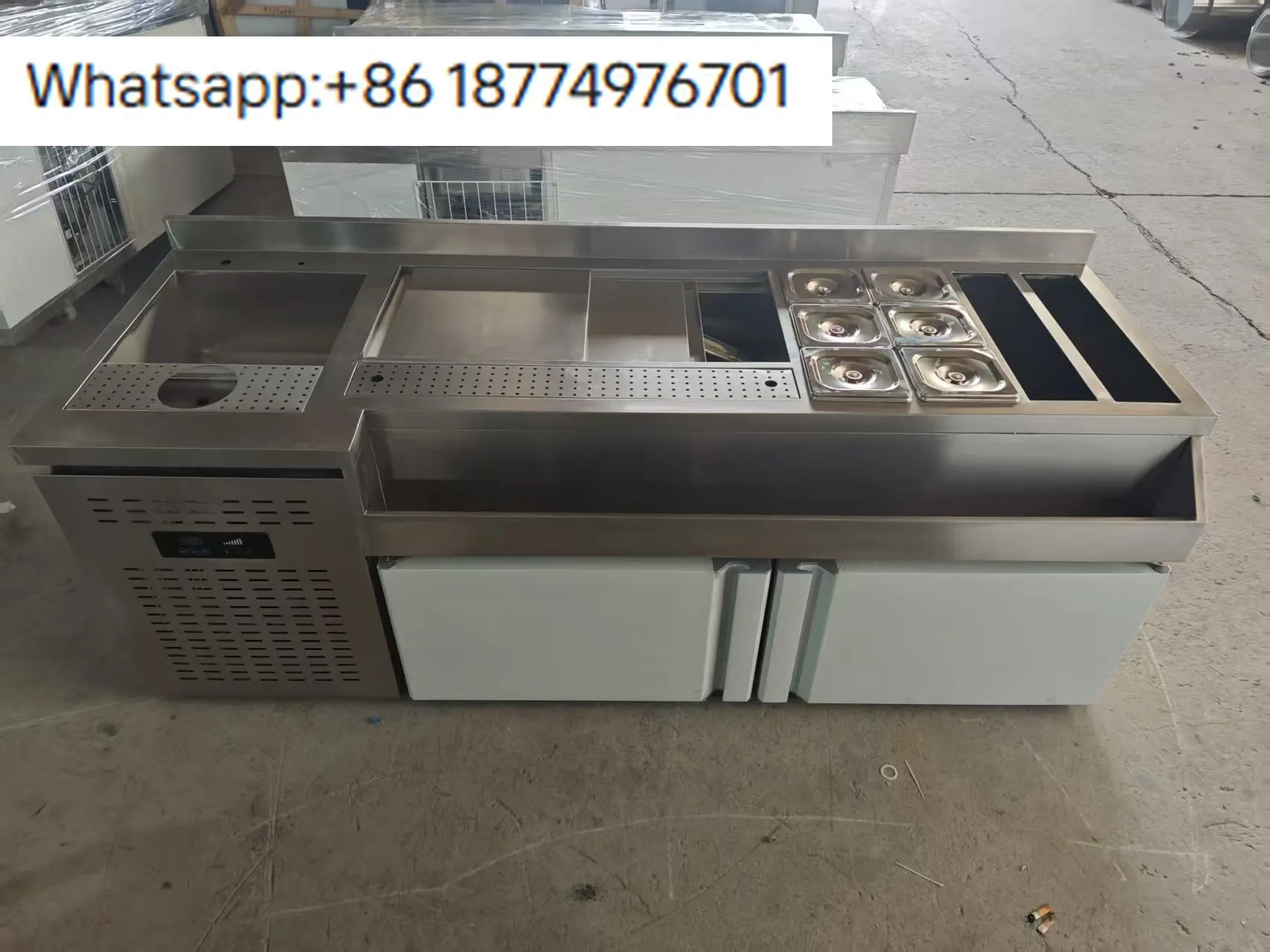 

Commercial Stainless Steel Cocktail Bar Stand OEM Customized Station Mobile Bar Cocktail Stand with Competitive Price