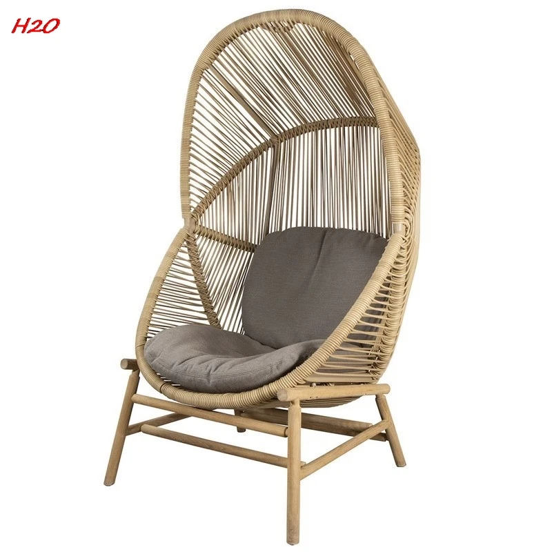 H2O Outdoor Swing Leisure Courtyard Garden Villa Hotel Net Red Bird\'s Nest Rattan Deck Chair Hanging Basket Hanging Chair