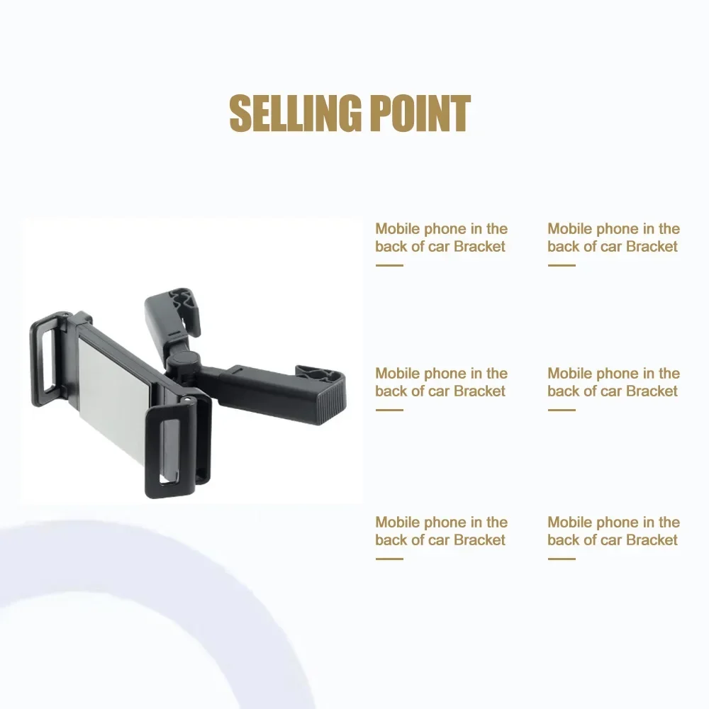 Poggiatesta per Auto supporto per Tablet clip supporto per Tablet rotante a 360 gradi supporto per telefono cuscino per sedile posteriore automatico per iPad 4.7-12 pollici