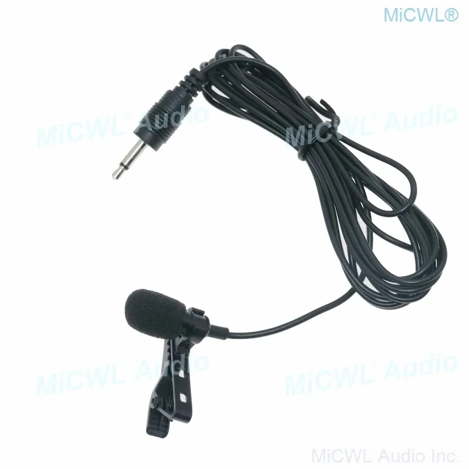 Micrófono de corbata profesional omnidireccional con cable 1.2m con conector 3.5mm para PC, cámara, altavoz inalámbrico 4