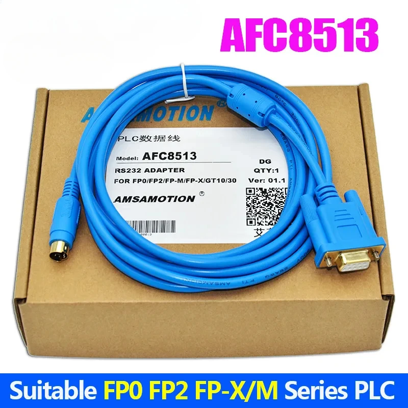 AFC8513 Communication Debug Cable Compatible Panasonic FP Series PLC Connection Wire