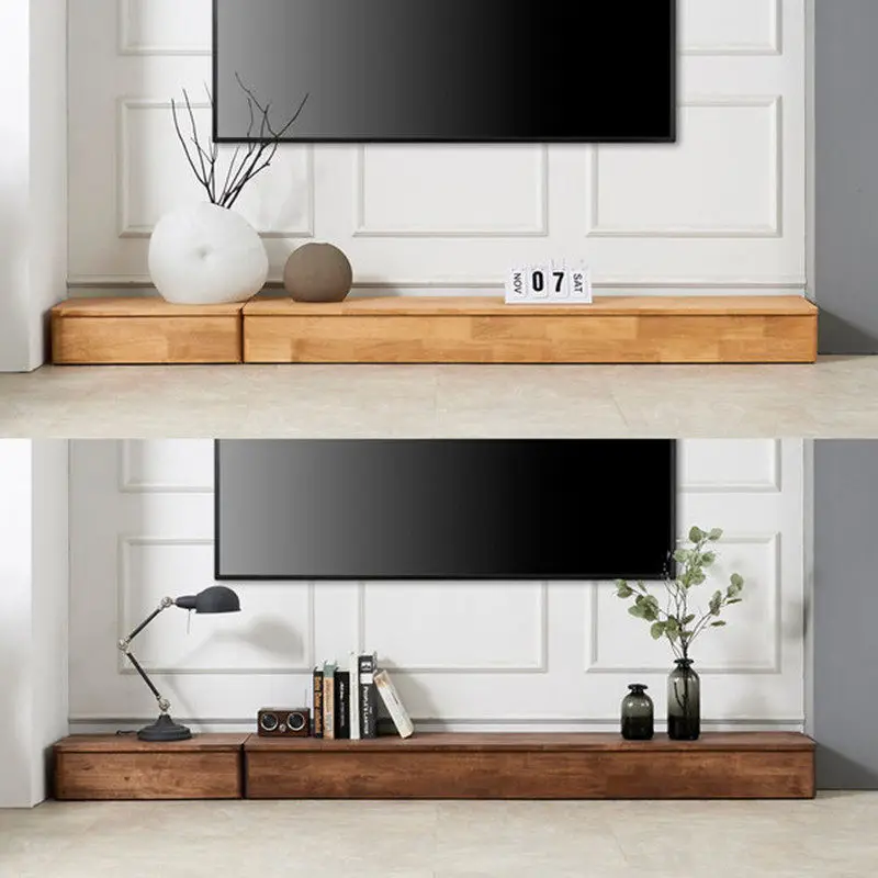Solid wood minimalist modern simple living room small apartment low floor cabinet special price