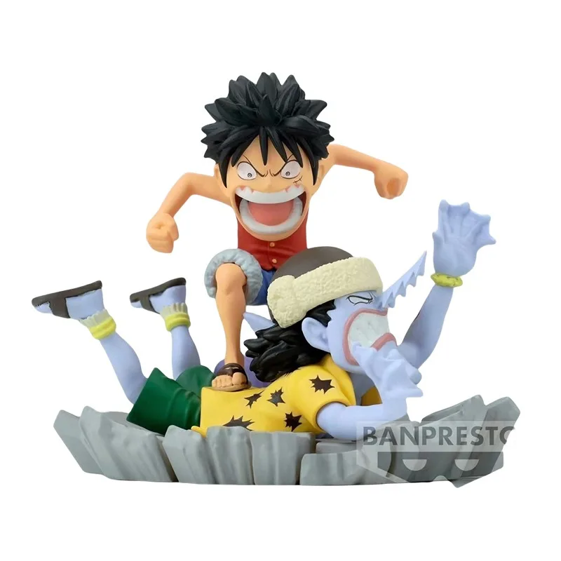 Original Genuine Bandai Anime ONE PIECE Log Stories Luffy Nami Sanji Shanks Roronoa Zoro Usopp Kaya WCF Model Toy Action Figure