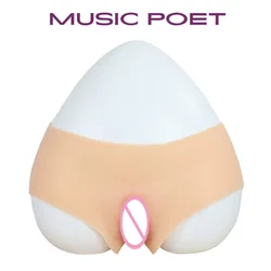 MUSIC Simulated Silicone Fake Vagina Briefs Abundant Buttocks For Crossdresser Hiding Penis Gays Pussy Sex Transgender Cosplay