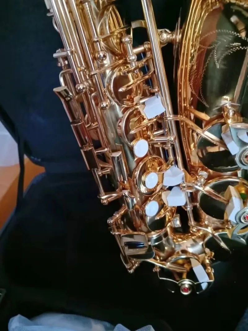 

2026 hot new Professional Alto Saxophone 62 Gold Key Super instrument High Quality Sax w/Case