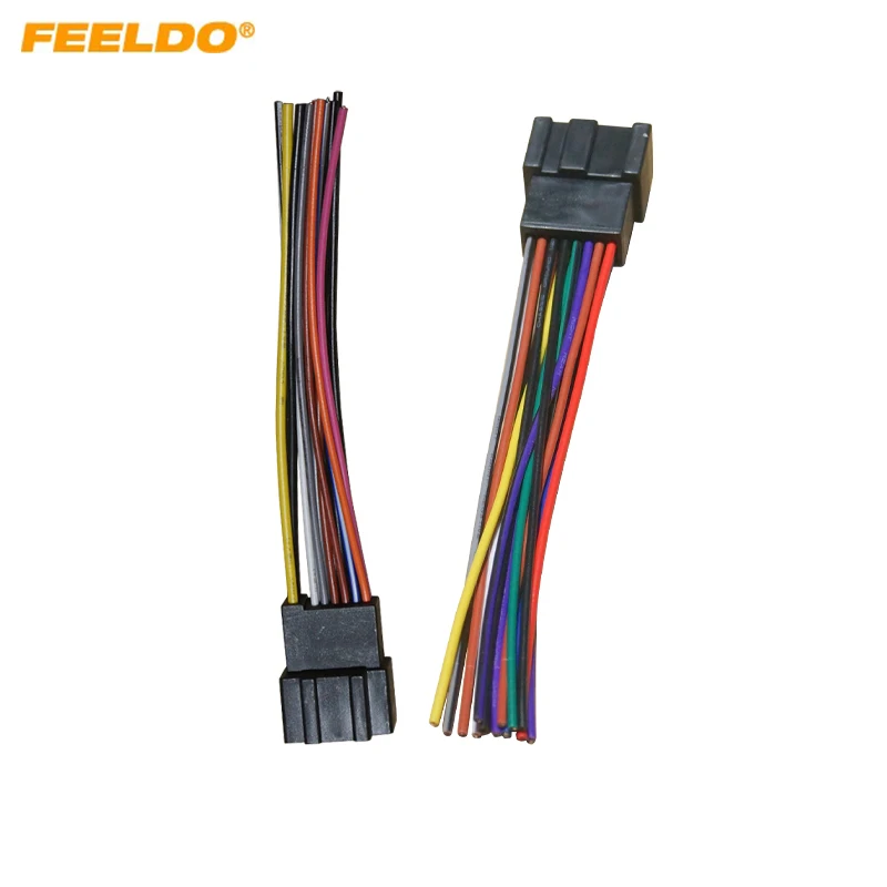 

FEELDO Car Audio Stereo 30Pin ISO Installation Wiring Harness Adapter For Chevrolet Captiva Enclave Silverado Tahoe Radio Cable