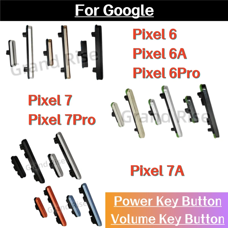 Power & Volume Button for Google Pixel6 Pixel6A Pixel6Pro Pixel7 Pixel7A Pixel7Pro New Housing Frame Side Key