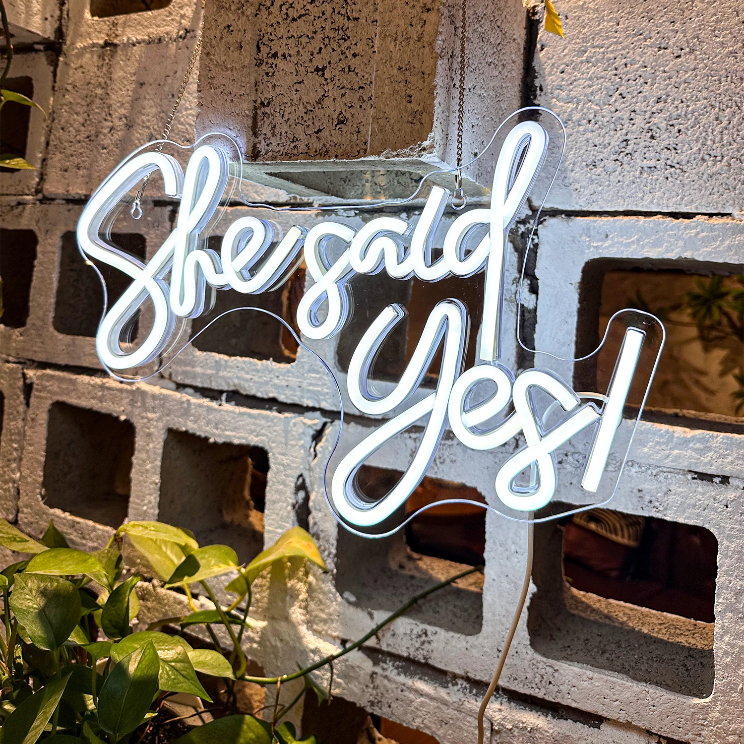 She Said Yes ネオンサイン カスタム ウェディング LED ネオンライト USB パーティー バー ルーム 壁装飾 LED ネオンサイン 結婚背景装飾