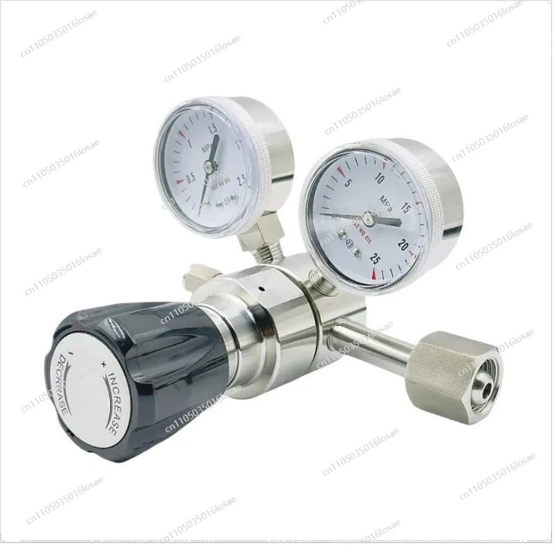 

316L Stainless Steel Pressure Reducing Valve Hydrogen Chloride Sulfur Nitrogen Hydrogen Argon Standard Gas Cylinder Reducer