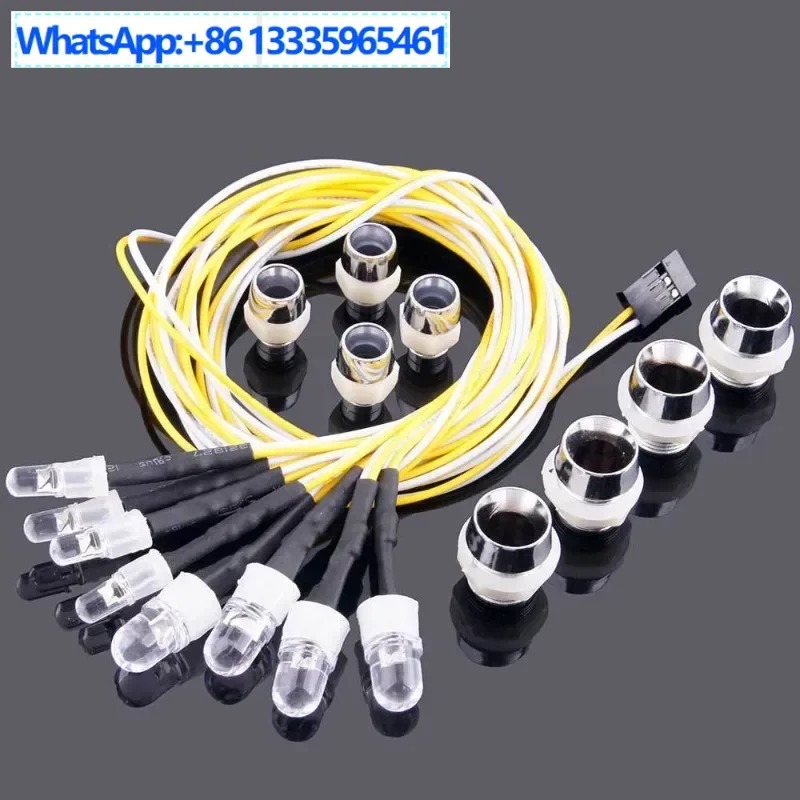 

10Pcs fuel/electric model lights, high-quality LED 8 lights for model cars 4 8mm 4 5mm