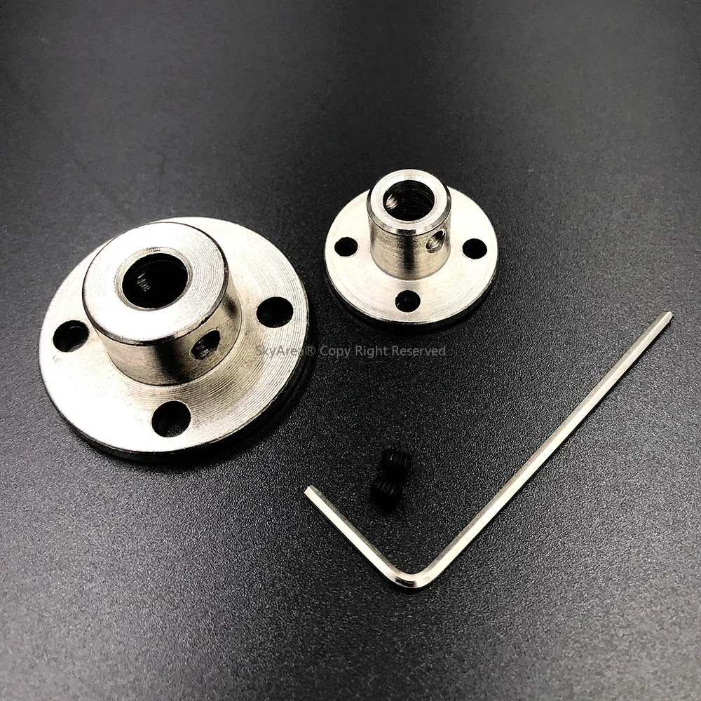 3mm/3.17mm/4mm/5mm/6mm/6.35mm/7mm/8mm/10mm/11mm/12mm/14mm Rigid Flange Coupling Motor Guide Shaft Coupler Motor Connector