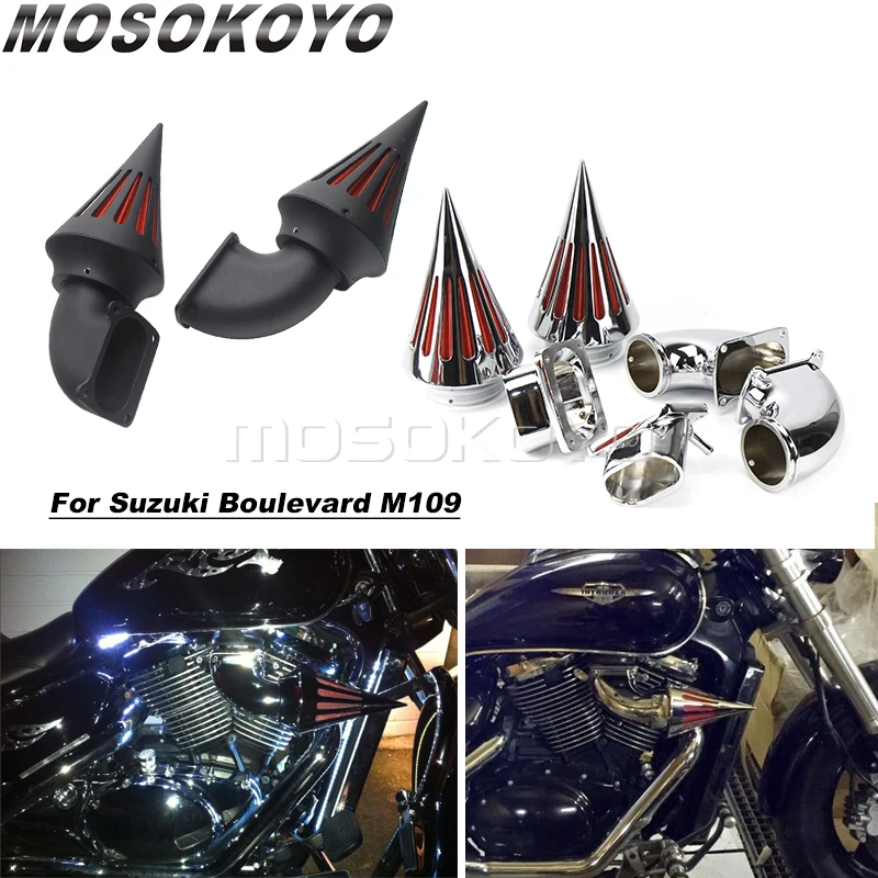 

For Suzuki Boulevard M109 Dual Spike Air Cleaner Intake Filter Cruiser Accessories Motorbike Twin Air Filters Boulevard M 109
