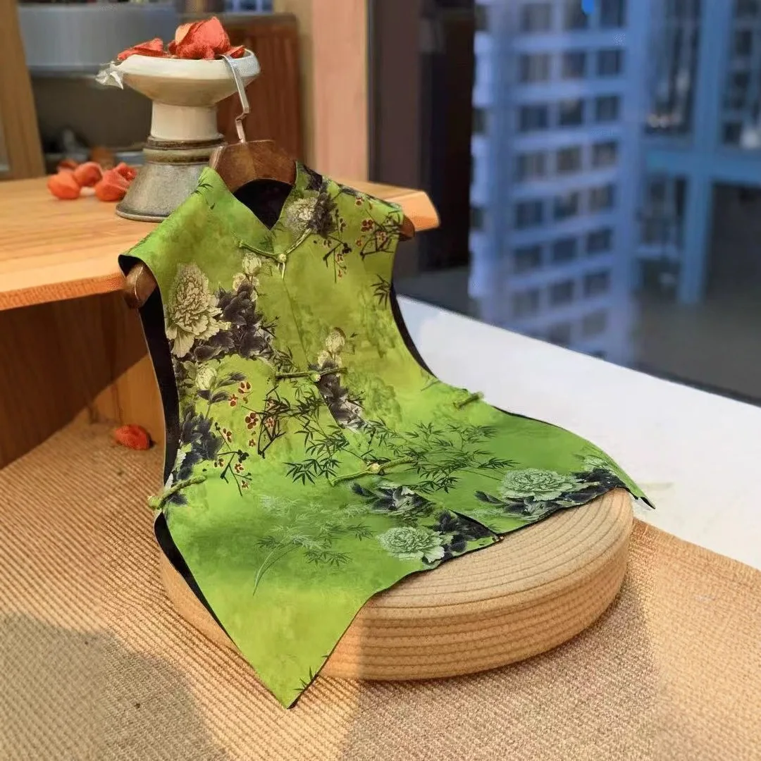 

Double-Sided Double-Wear 2025 New Chinese Jacquard Vest Retro Women's Spring and Autumn Sleeveless Jacket