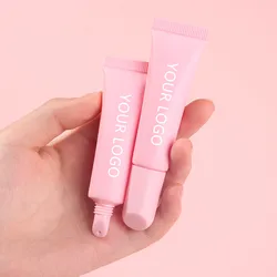 Squeeze Tubes Lip Gloss Package Pink Soft Silicone Mouth Lip Gloss Tube Empty Digital Printing Candy Lipstick Logo Customization