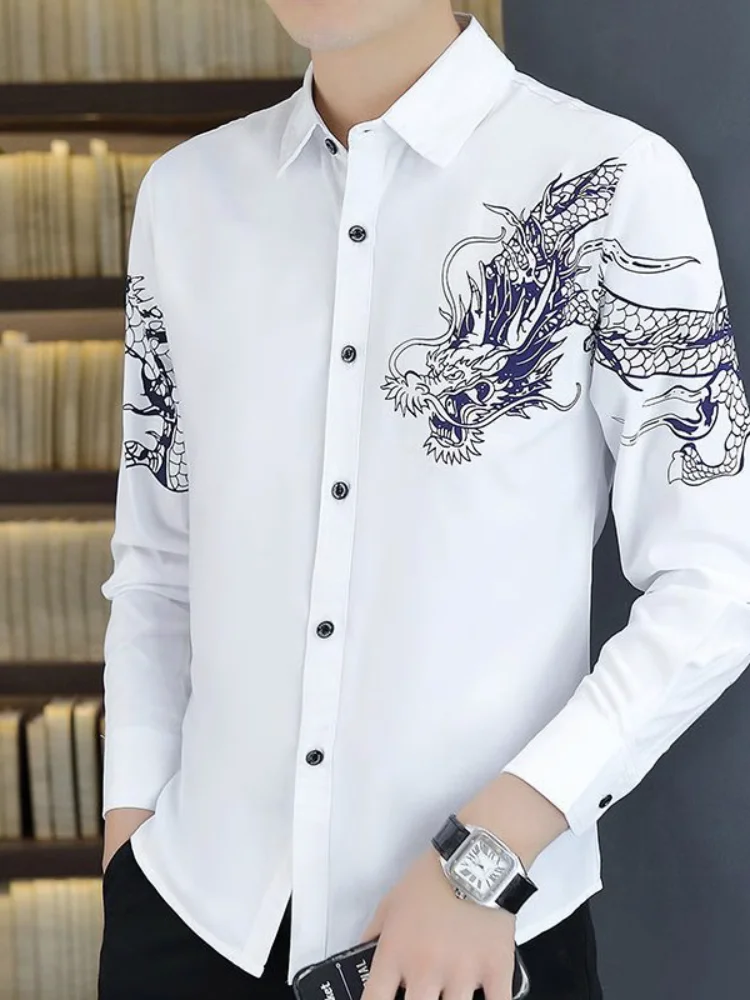 

Белый длинный све, мужской повседневный однотонный облегающий универсальный персональный костюм Godd Sle, корейская версия, осенний модный квадратный воротник