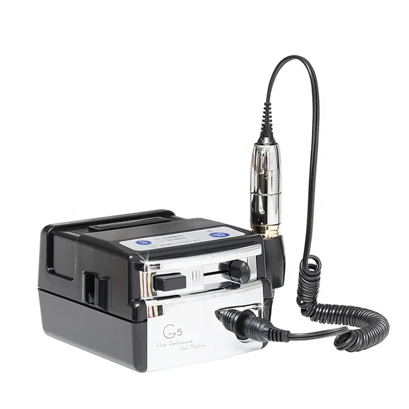 2027 Japan Original  High Performance Black Gel Nail Manicure Nail File G5 Portable Electric Nail Drill Machine Professional