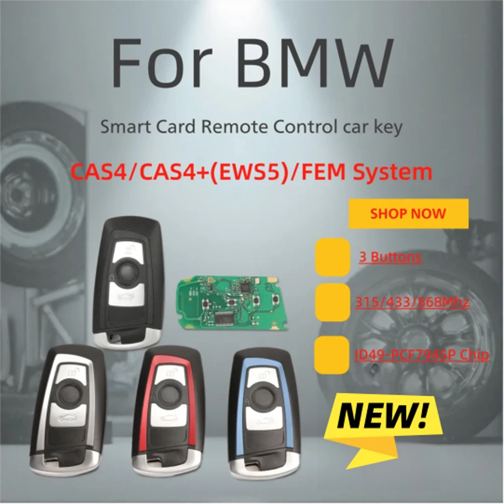 

Jingyuqin 315/433/868 МГц ID49-PCF7945Чип для BMW 3 5 7 серии 523 528 535 550 318 320 325 328 330 CAS4/CAS4+(EWS5)FEM-система