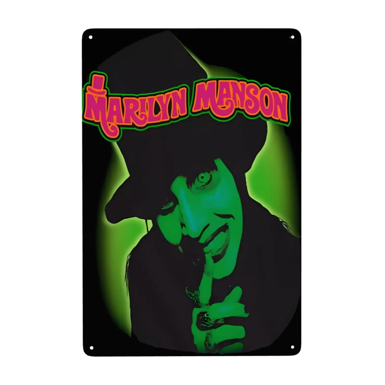 1a,MaryAPerez   Metal Tin Sign Marilyn Singer Manson Wall Art Signs Wall Decoration for Bar Home Living Room Home Poster