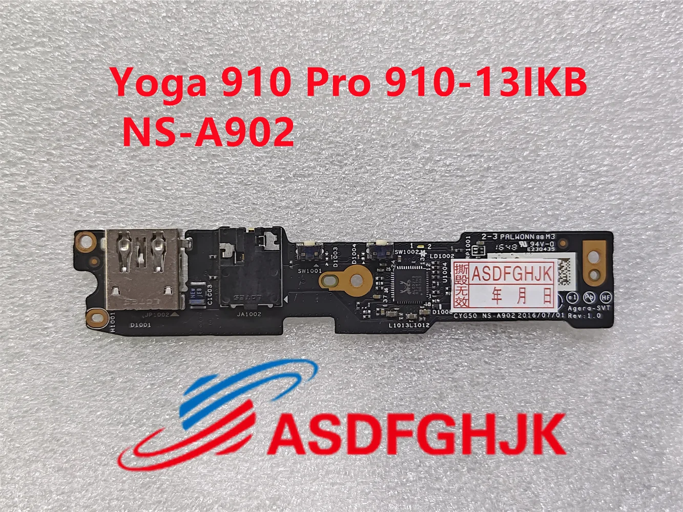 

Original CYG50 NS-A902 DA30000H530 For Lenovo Yoga 910 Pro 910-13IKB Laptop USB Audio Board