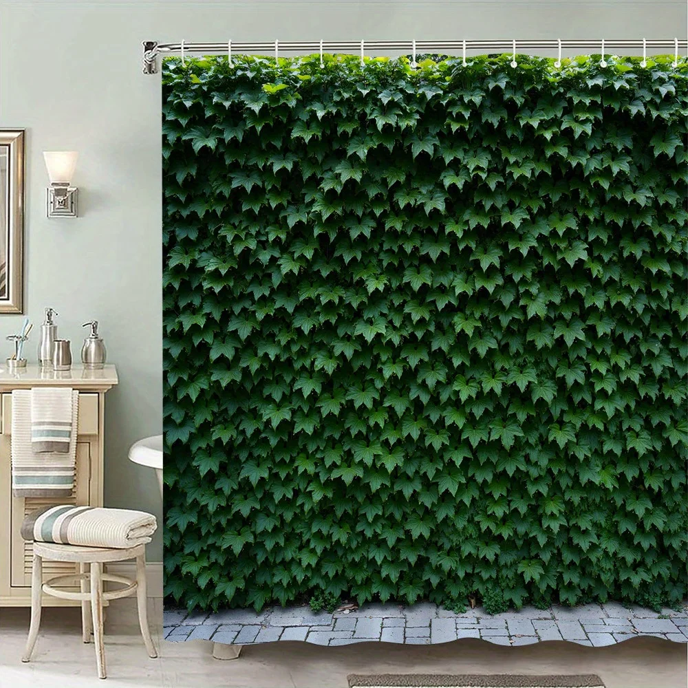 Realistic Green Ivy Wall Backdrop Curtain Waterproof Fake Greenery Photo Booth Background for Party Decor