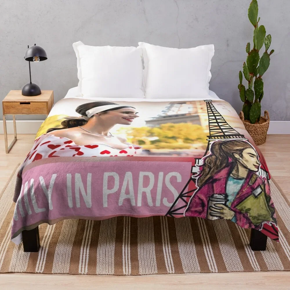 

Emily in Paris Throw Blanket Comforter Sleeping Bag Blankets