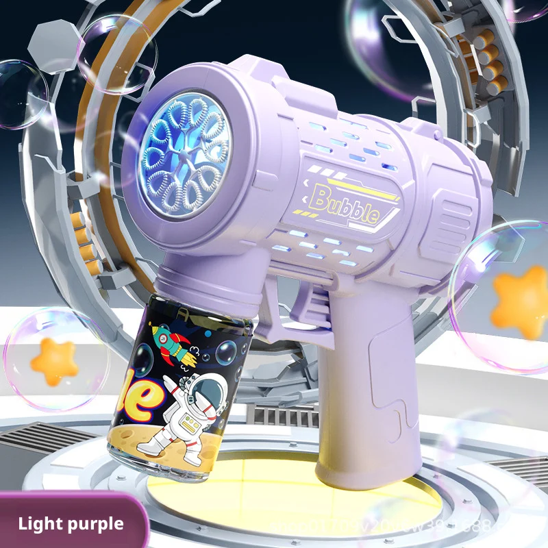 2026New Model Fully Automatic Bubble Gun  Bubbles Machine Automatic Blower with Bubble Liquid Toy for Kids Beach Outdoor Bubble