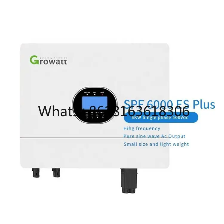 Growatt PV System SPF 6000 ES PLUS 6kw Off Grid Solar Inverter 48V for project Energy Storage