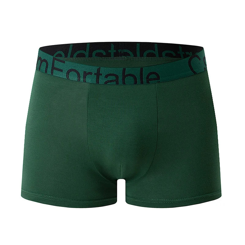 4-Piece Men's Seasonal Bamboo Fiber Breathable And Comfortable Underwear High-end Casual Boxer Shorts Sports Cycling Base Shorts