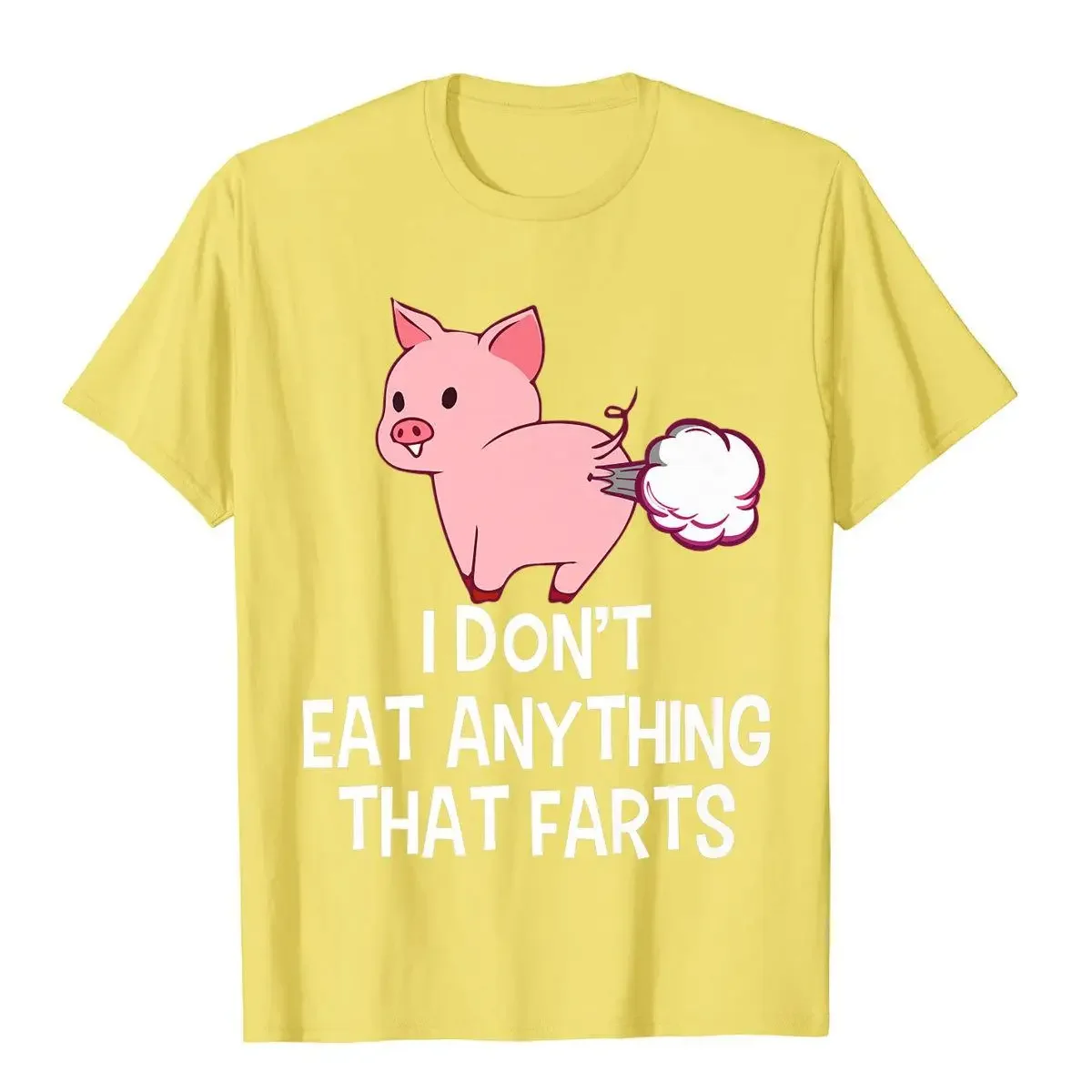 Vegan I Don\'t Eat Anything That Farts Funny Pro Vegan Premium T-Shirt Group Cotton Men Tops Tees Summer Funny T Shirt