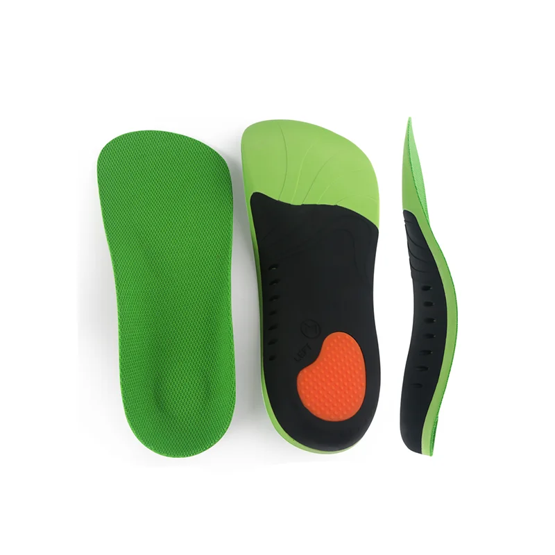 Arch Support Sports seven point mat GREEN ARCH SUPPORT INSOLE BREATHABLE SWEAT-ABSORBENT ARCH SUPPORT U-SHAPED HEEL