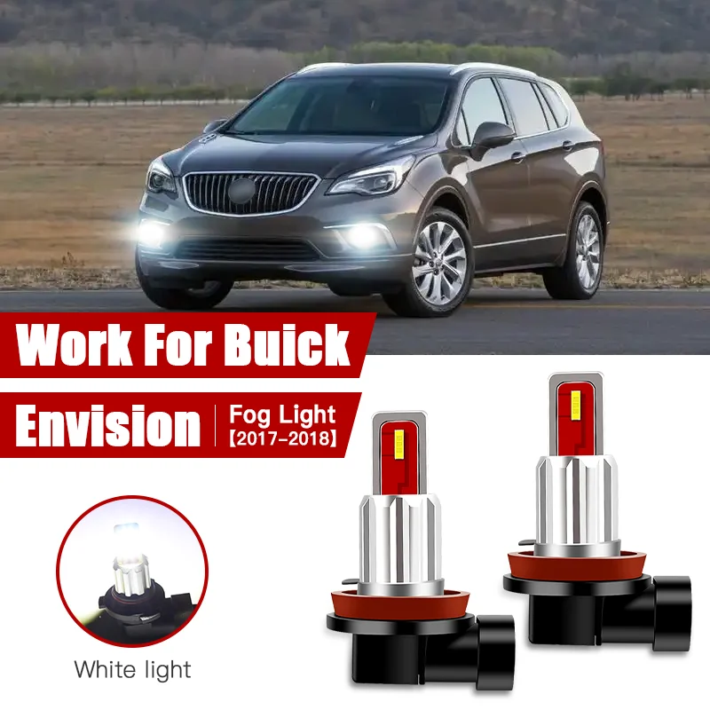 

2pcs Led Car Fog Lamp for Buick Envision 2017 2018 H11/H8 Front Fog Light Bulb Car Accessories Canbus 12V/35W