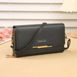 Women’s Mid-Size Wallet Bag – Convertible Shoulder Clutch with Coin Pocket, Multifunctional Design