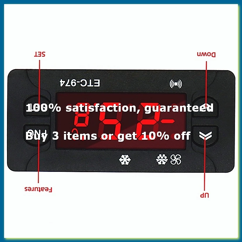 ETC-974 Digital Temperature Controller Microcomputer Thermostats Thermostat Refrigeration Alarm 220V Sensor-A62I