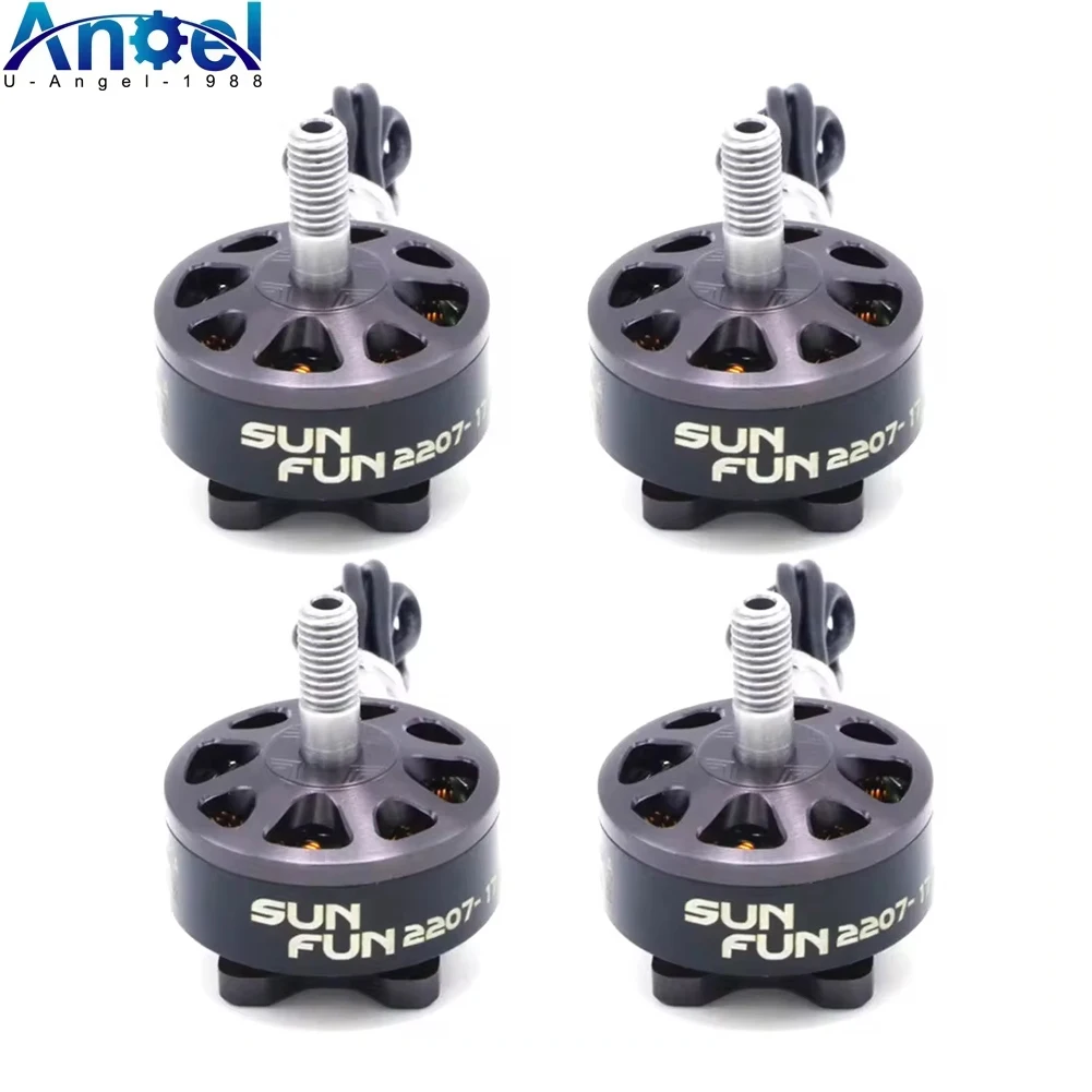 4pcs/lot SUN FUN 2207 1750KV 2450KV 2750KV CW Thread FPV Racing Brushless Motor For RC Drone Quadcopter Spare Parts