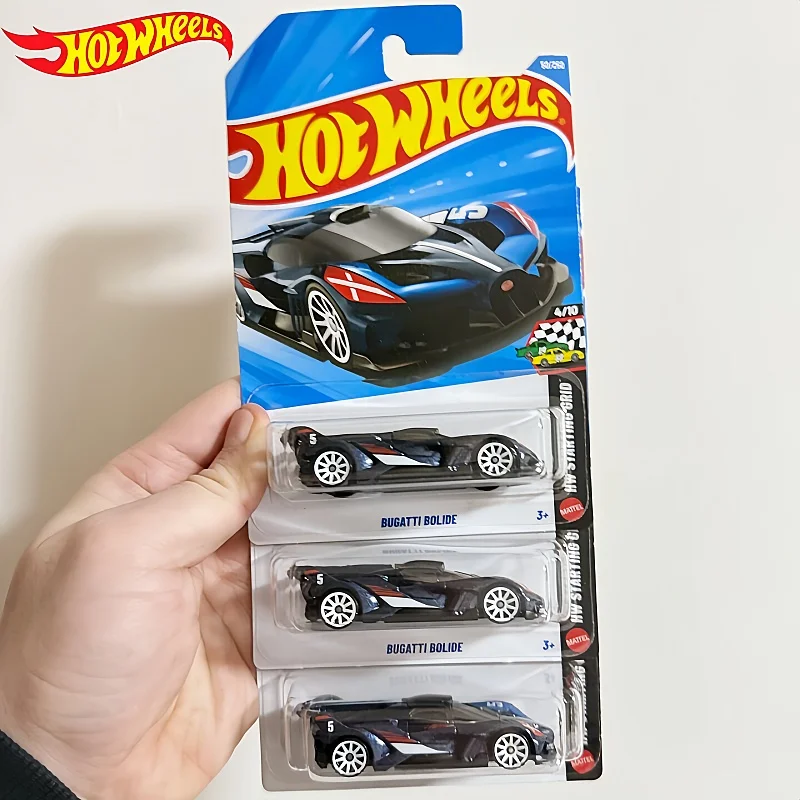 

Новая трасса Hot Wheels Alloy 1:64, серия 26e/A Коллекционная модель автомобиля Bugatti Bolide Fireball, масштаб 1:64, синий, из сплава, подарок