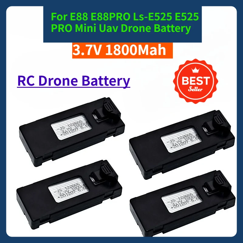 

3.7V 1800Mah RC Drone Battery Accessory for E88 E88PRO Ls-E525 E525 PRO Mini Uav Drone Battery Special Battery Rc