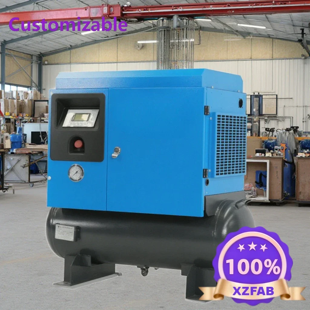 Factory Direct 2026 Low Noise Air Compressor Portable 2 in 1 Type 10hp Air Compressor 7.5kw Silent Air Compressor With Tank