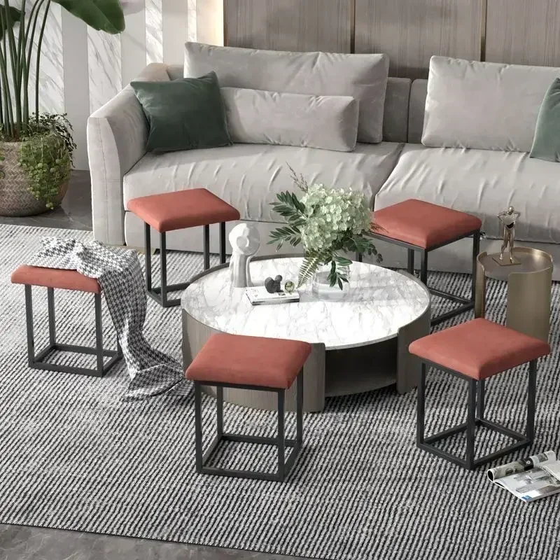 Combination Multifunctional Stools Five in One Dining Room Small Stools Sofa Stool Storage Household Rubik Cube Stool
