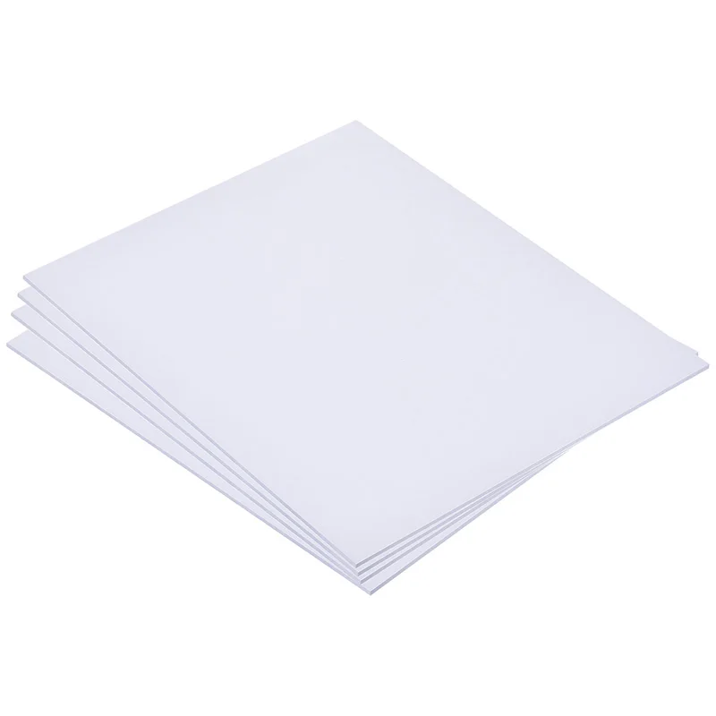 4pcs ABS Plastic Sheet 250x200mm White Sheet Plate Thickness 0.5/1.5/2/3mm for Building Model DIY Crafts Panel