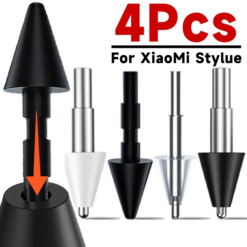 

4-1Pcs Replacement Pencil Tips for Xiaomi Stylus Pen Wear-resistance Fine Smart Pen Nibs for Xiaomi Mi Pad 5 Pro Spare Nib Tips