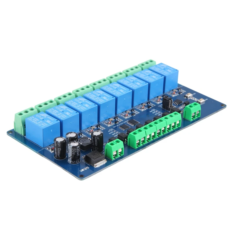 

8-канальный релейный модуль Modbus-Rtu, Modbus RTU, 8 переключателей, вход RS485, связь, TTL, простая установка, простота в использовании