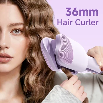 Hair Curling Iron 36mm Deep Wave Hair Curler 4 Temperature Adjustable Fast Heating…