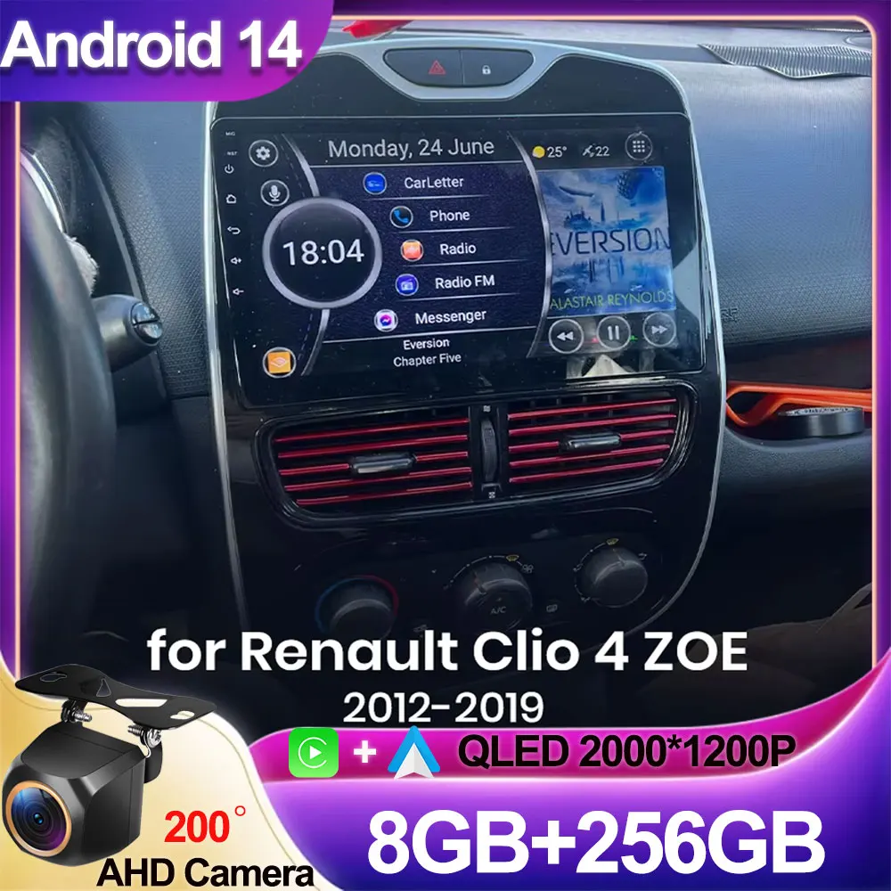 

Android Auto For RENAULT Clio 4 BH98 KH98 2012 - 2019 Carplay Autoradio Car Radio Multimedia Video Player Stereo CPU Accessories
