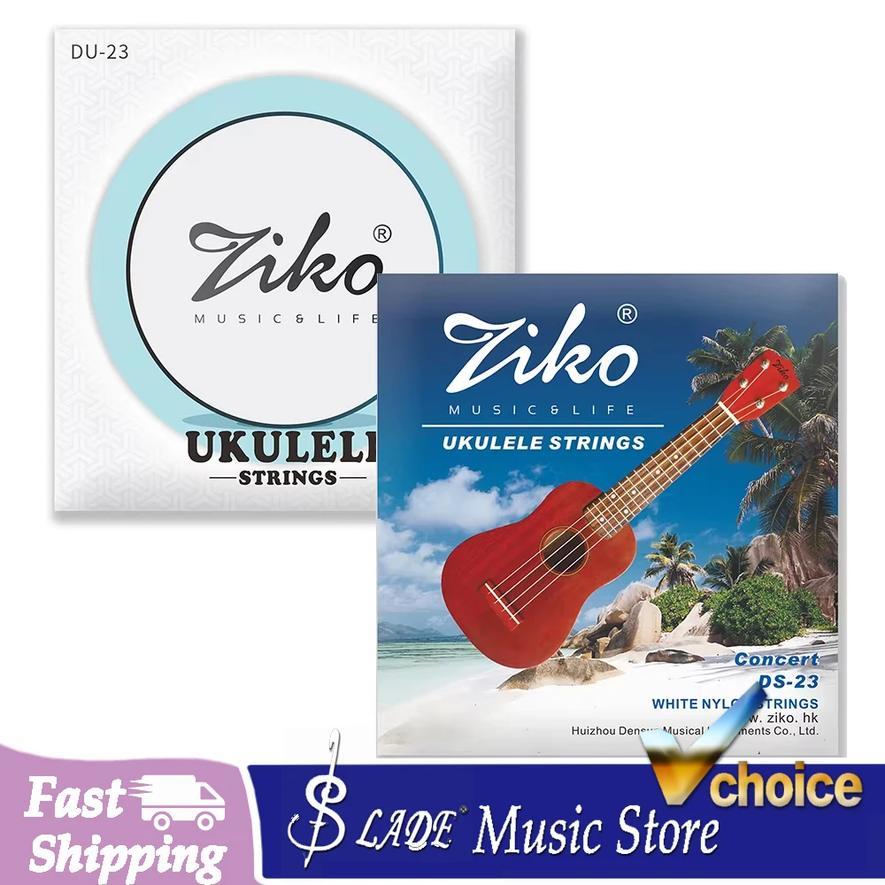 ZIKO Ukulele Strings Soprano Concet Tenor General Use Nylon Ukelele Strings Ukulele LOW G Strings Instruments Accessories