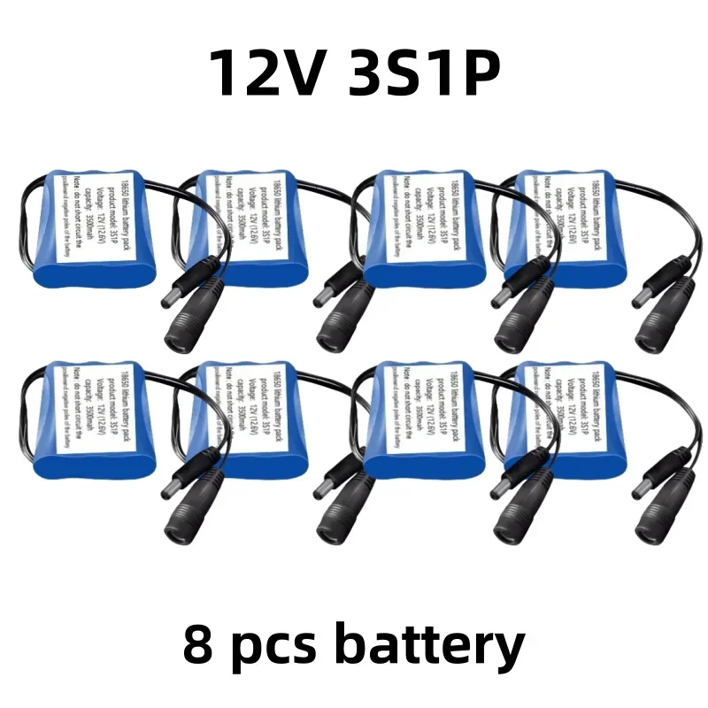 12V 3S1P 18650 Lithium Battery High Capacity For Projector Speaker Monitoring Device Replacement