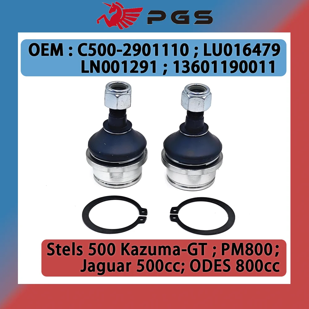 

PGS 2PCS Suspension Support Ball Joint Ball End Assy For PM800 500 K/GT ODES 800 Kazuma Jaguar 500K 500GT C500-2901110 LU016479