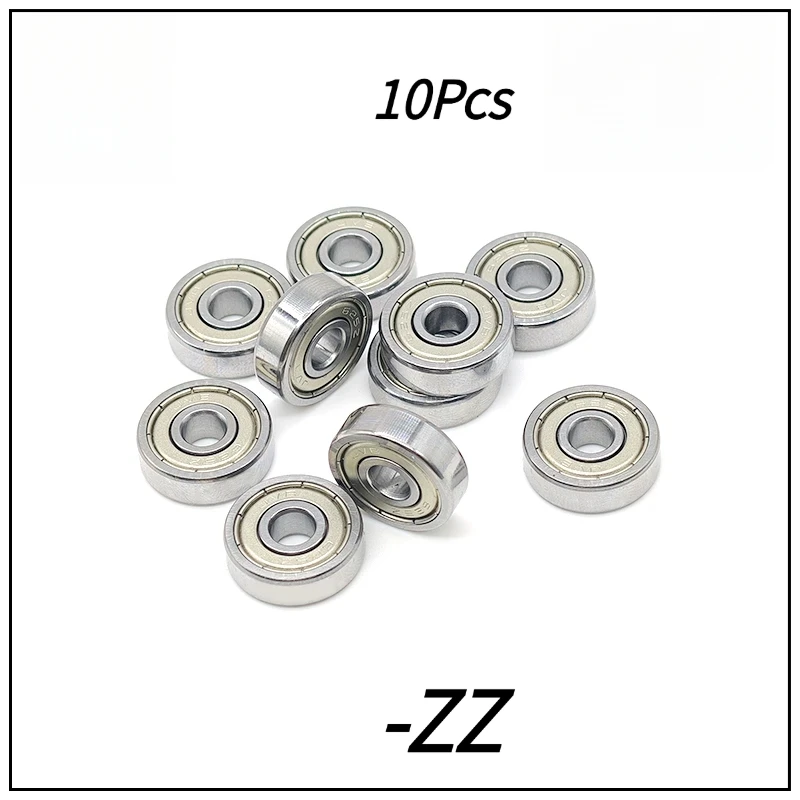 10PCS 603 623 682 692 6700 6000 6200 6800 6900ZZ Miniature Deep Groove Ball Bearings, Metal Shielded ZZ Double Side Sealed
