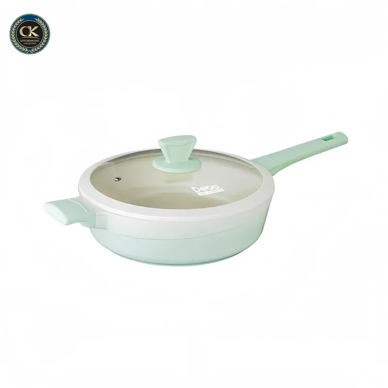 Modern Aluminum Alloy Non Stick Frying Pan Universal Household Cookware for Gas Induction Stove Durable Kitchen Skillet