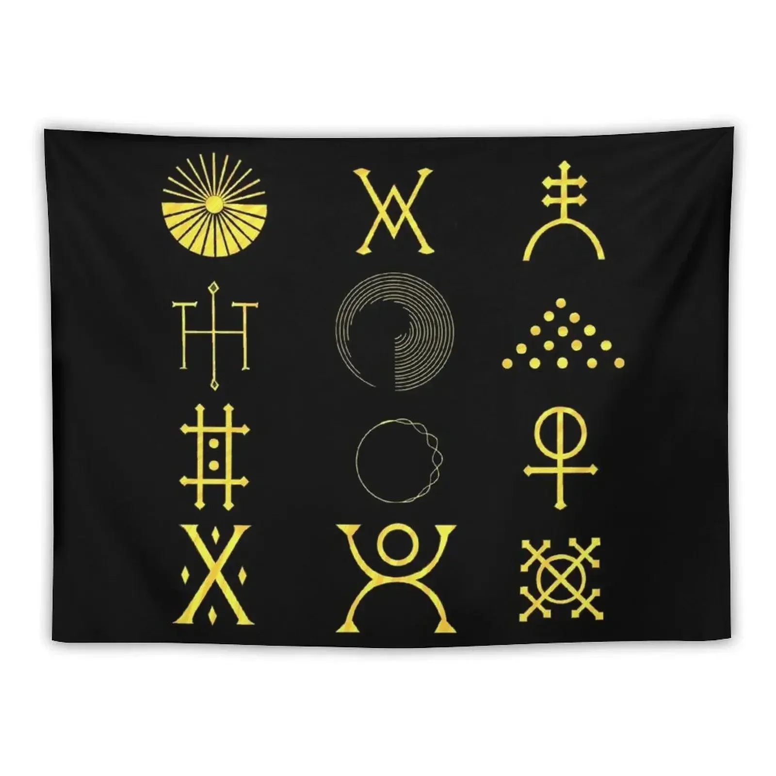

The Battle At Garden's Gate Symbols Version 2 Tapestry Decoration Pictures Room Wall Wall Art Wall Hanging Tapestry