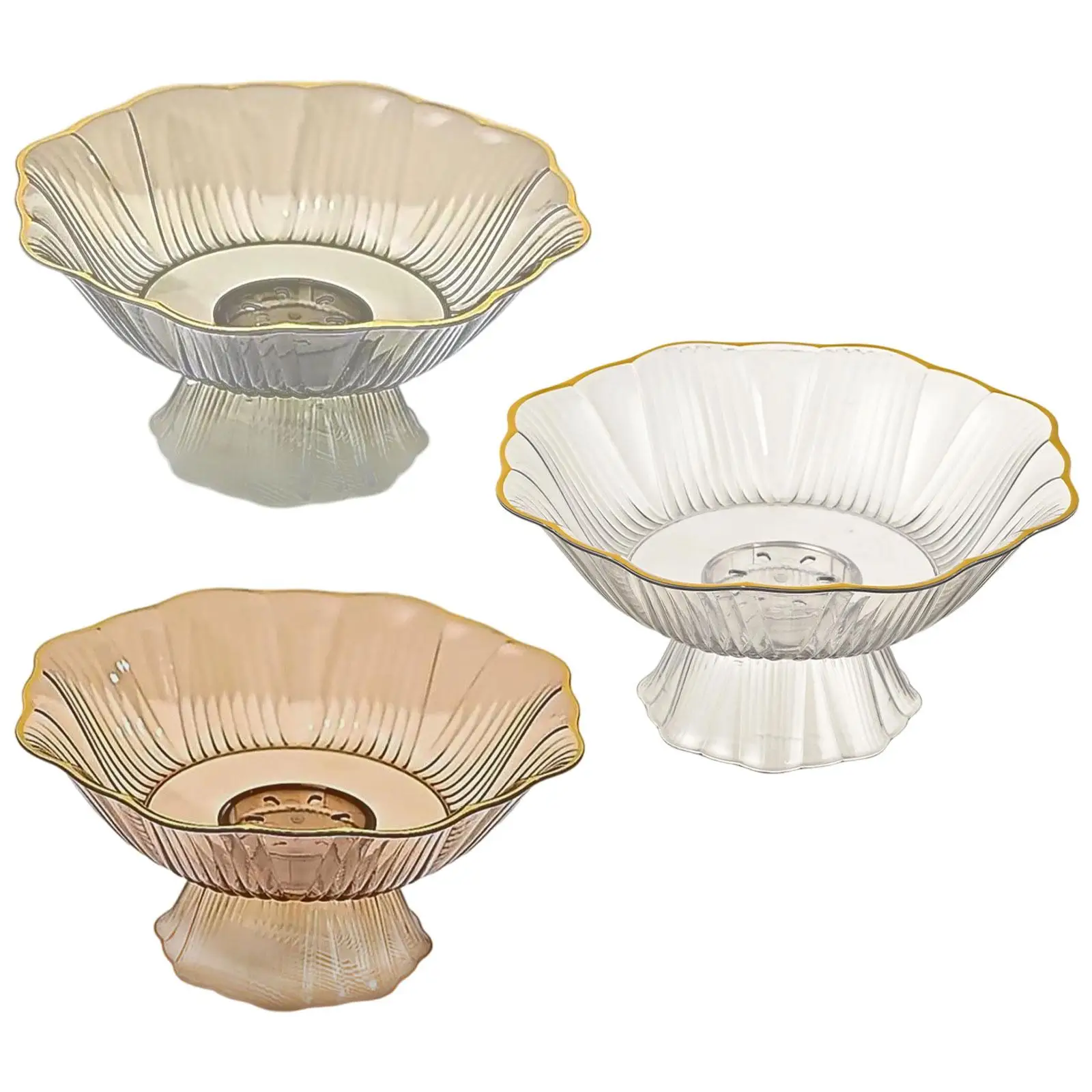 Fruit Bowl Snack Candy Plate Modern Stylish Dish Fruit and Vegetable Holder for Entryway Kitchen Dining Table Countetop Decor